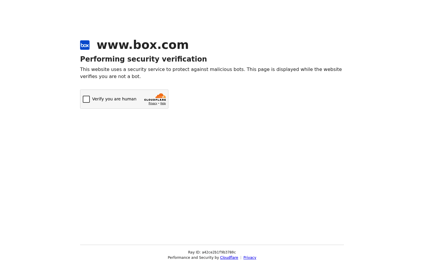 Screenshot of Box's pricing page showing its plans and prices