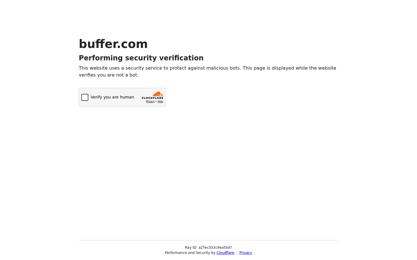 Screenshot of Buffer's pricing page showing its plans and prices