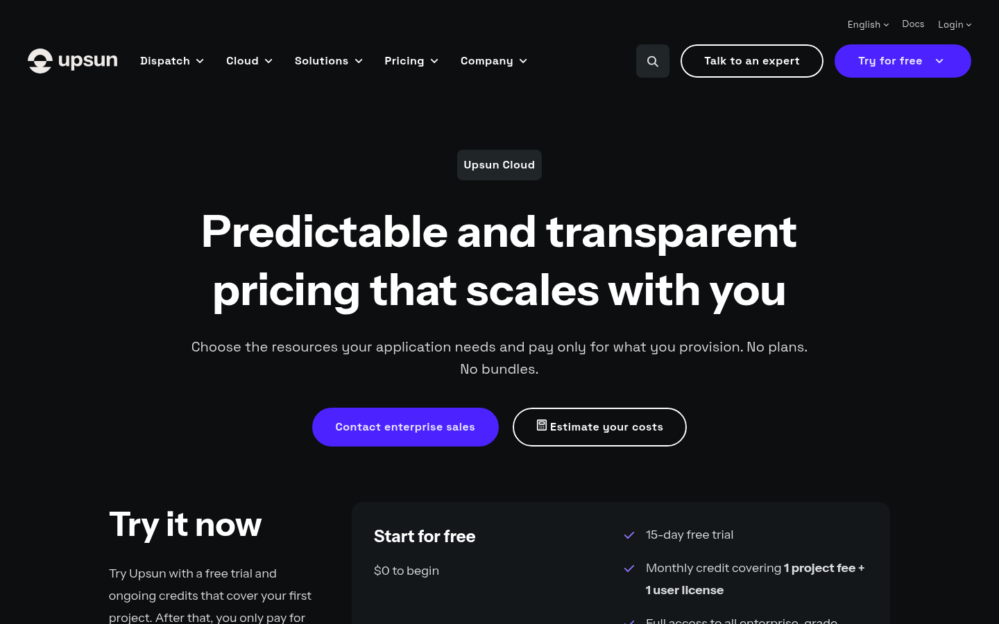 Screenshot of Platform.sh's pricing page showing its plans and prices